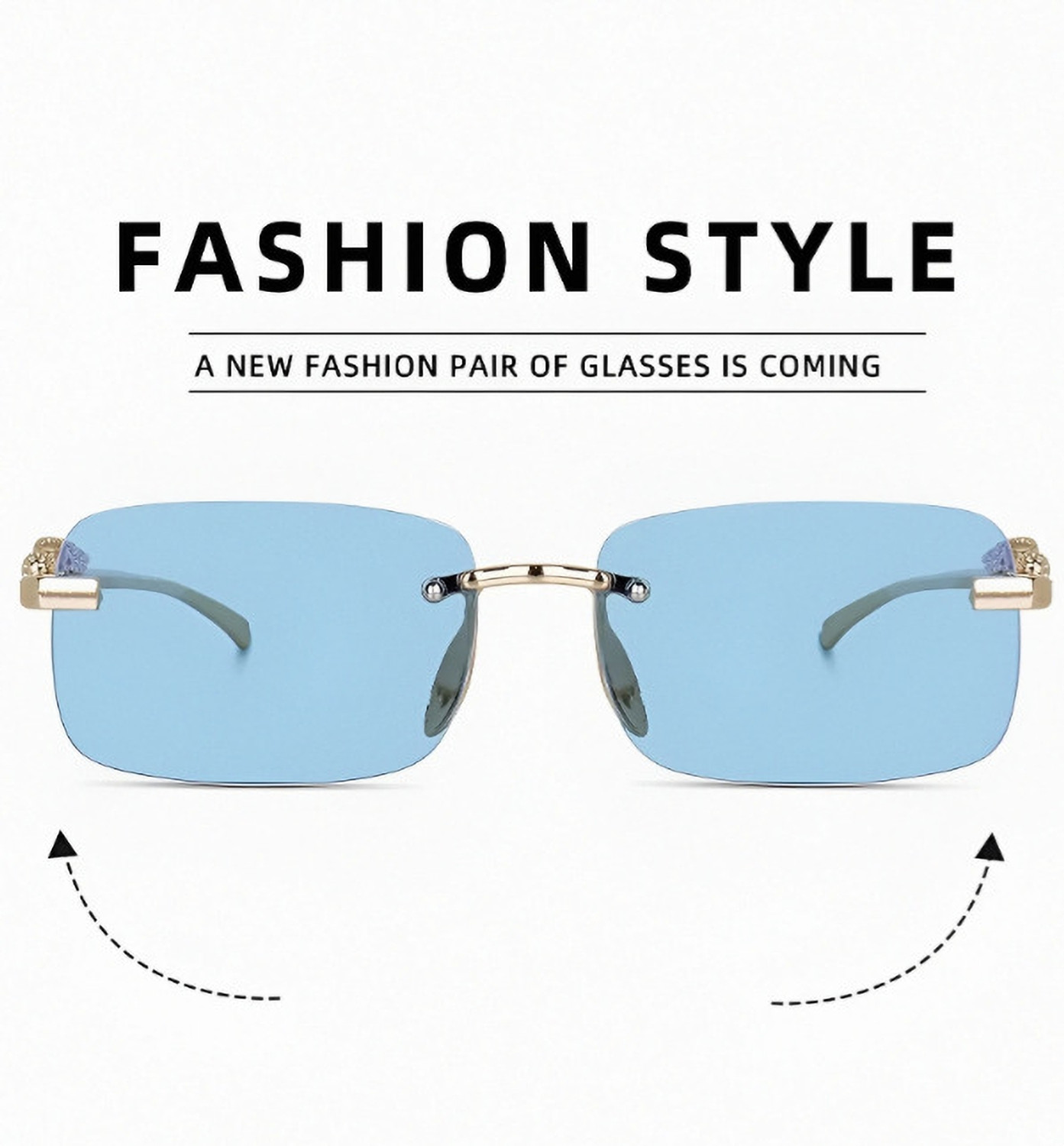 Image of GOODINA Retro Square Sunglasses