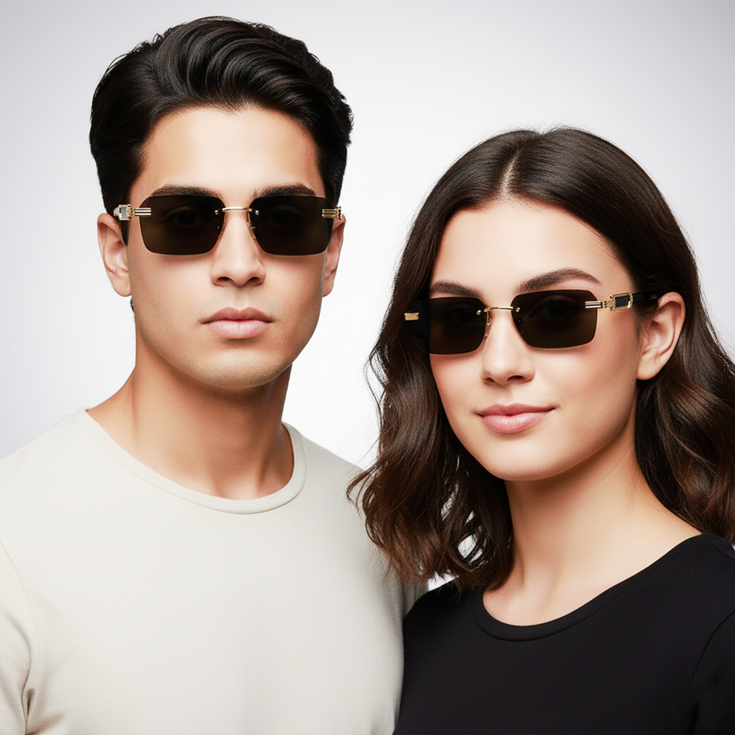 Image of DKERAOD Rectangular, Retro Square Sunglasses
