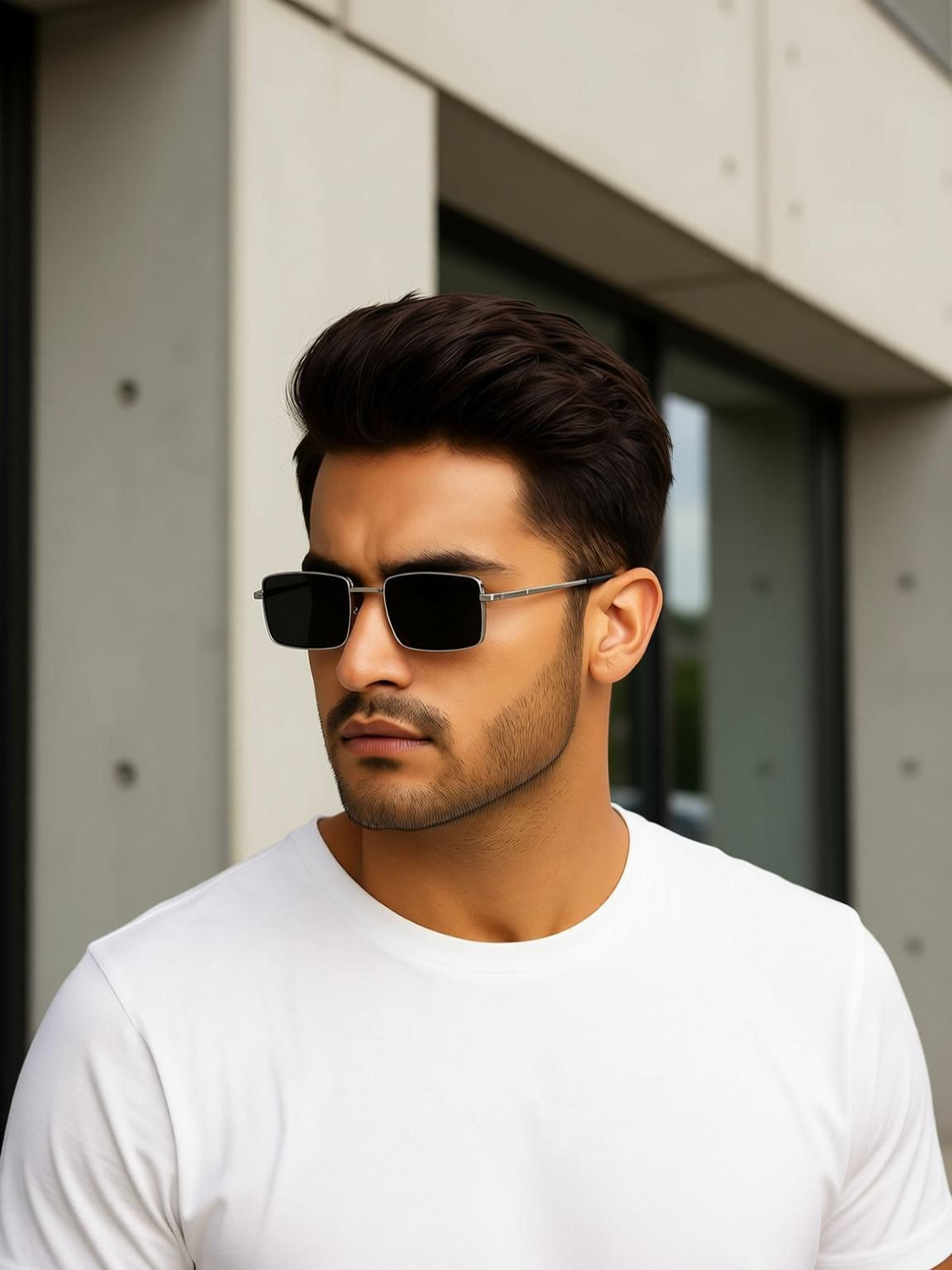 Image of AKAYI Rectangular Sunglasses