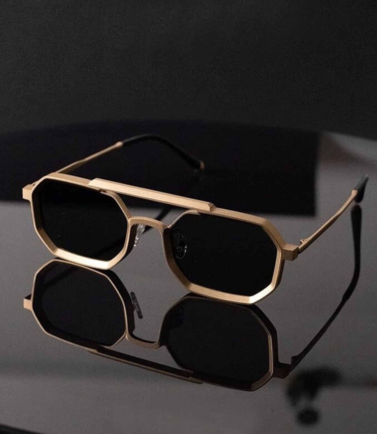 Image of HATin Retro Square Sunglasses