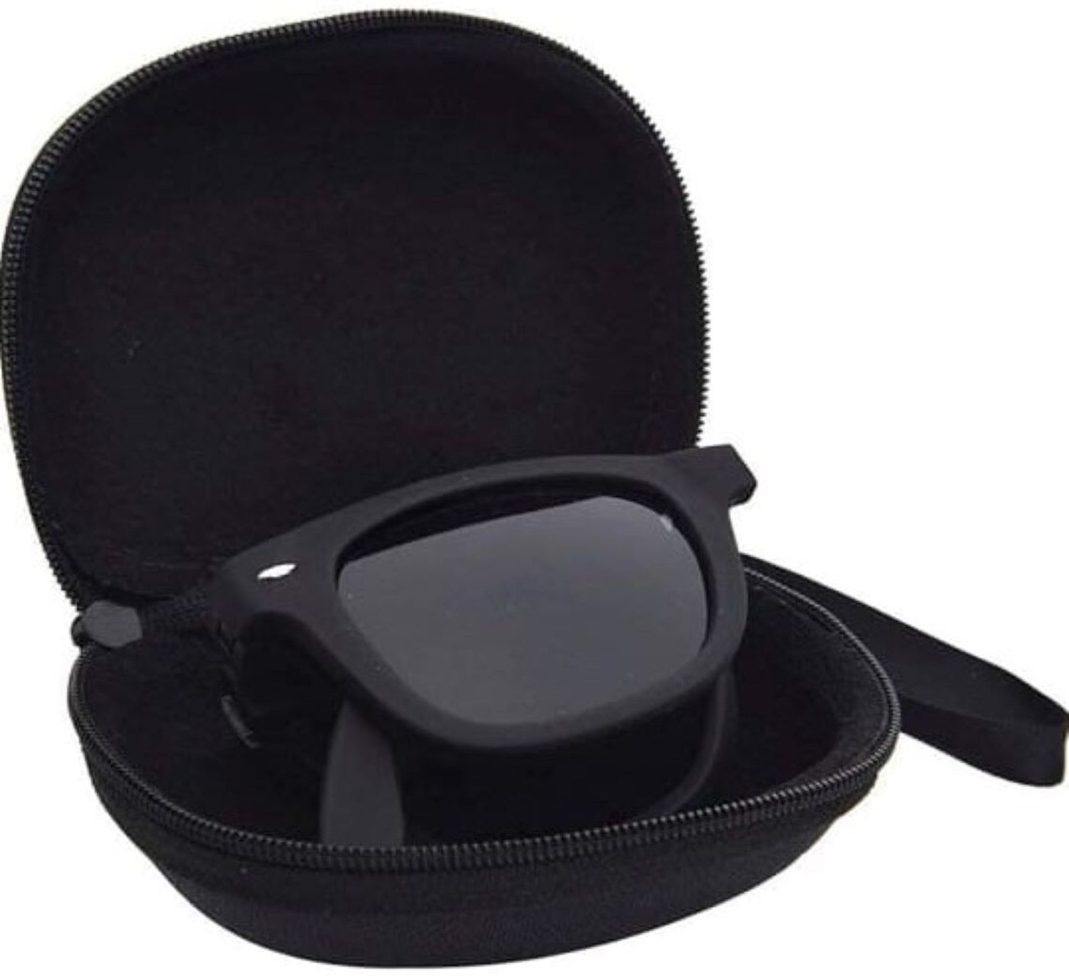 Image of OPTICASE UV Protection, Riding Glasses, Others Wayfarer Sunglasses (Free Size) (For Men & Women, Black)