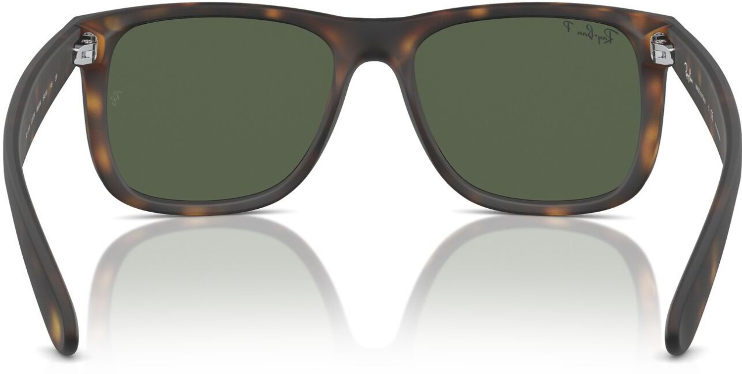 Image of Ray-Ban Polarized Retro Square Sunglasses (55) (For Men, Green)