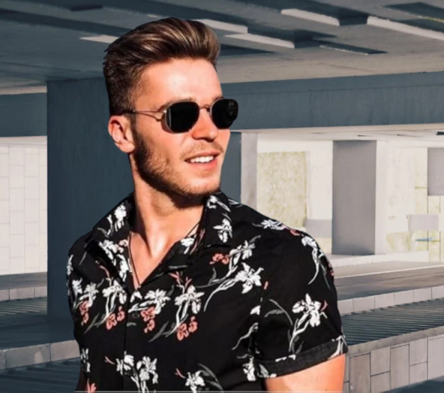 Image of SpadeAces UV Protection, Gradient, Polarized Round Sunglasses (Free Size) (For Men & Women, Black)