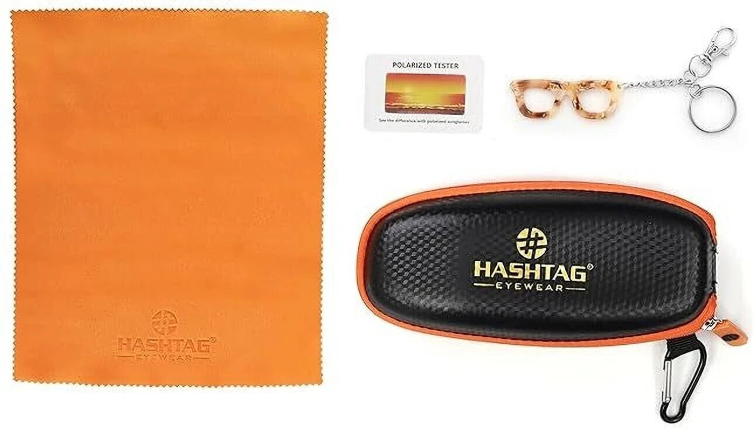 Image of HASHTAG EYEWEAR UV Protection, Night Vision, Gradient, Polarized Retro Square Sunglasses (Free Size) (For Men & Women, Clear)