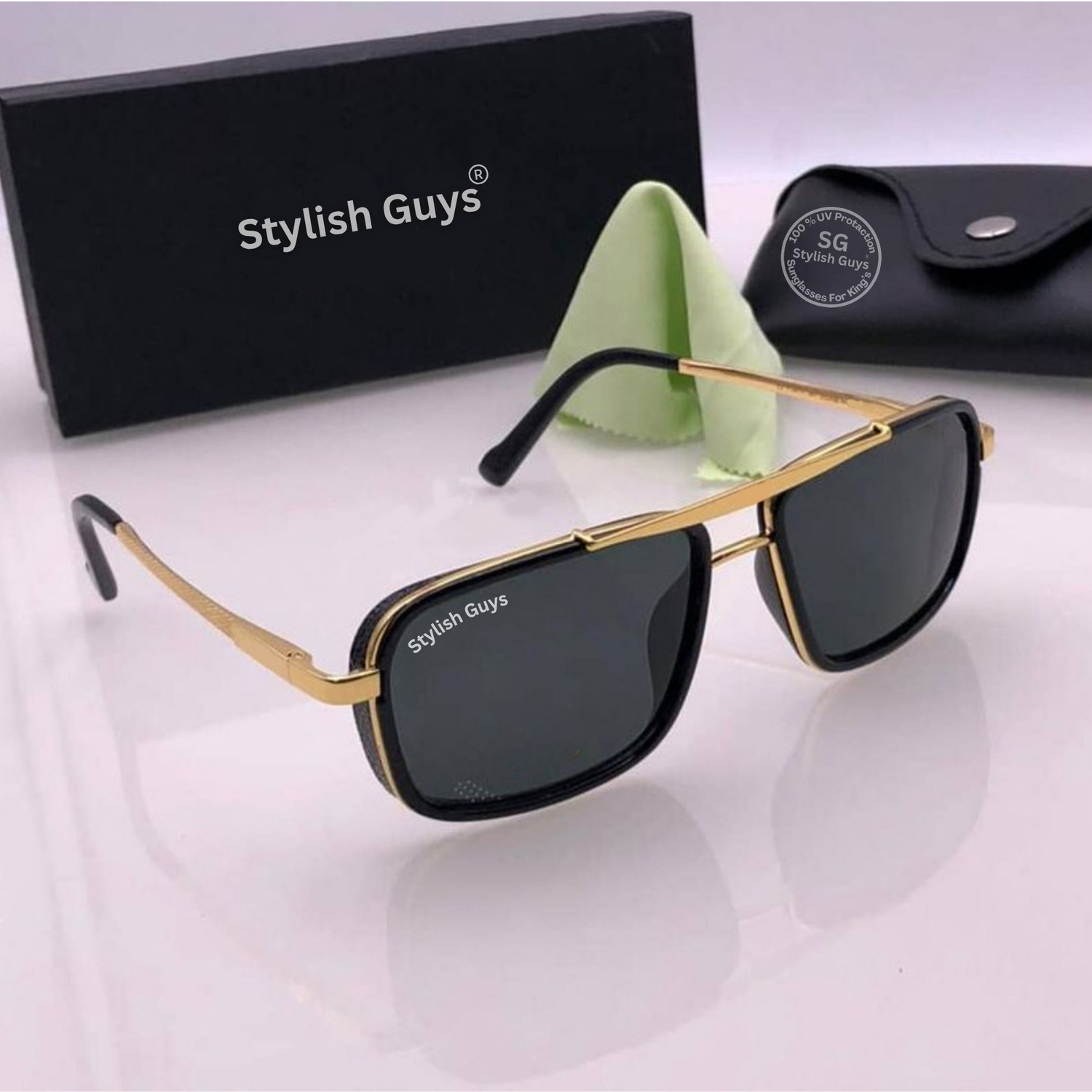 Image of STYLISH GUYS Aviator Sunglasses