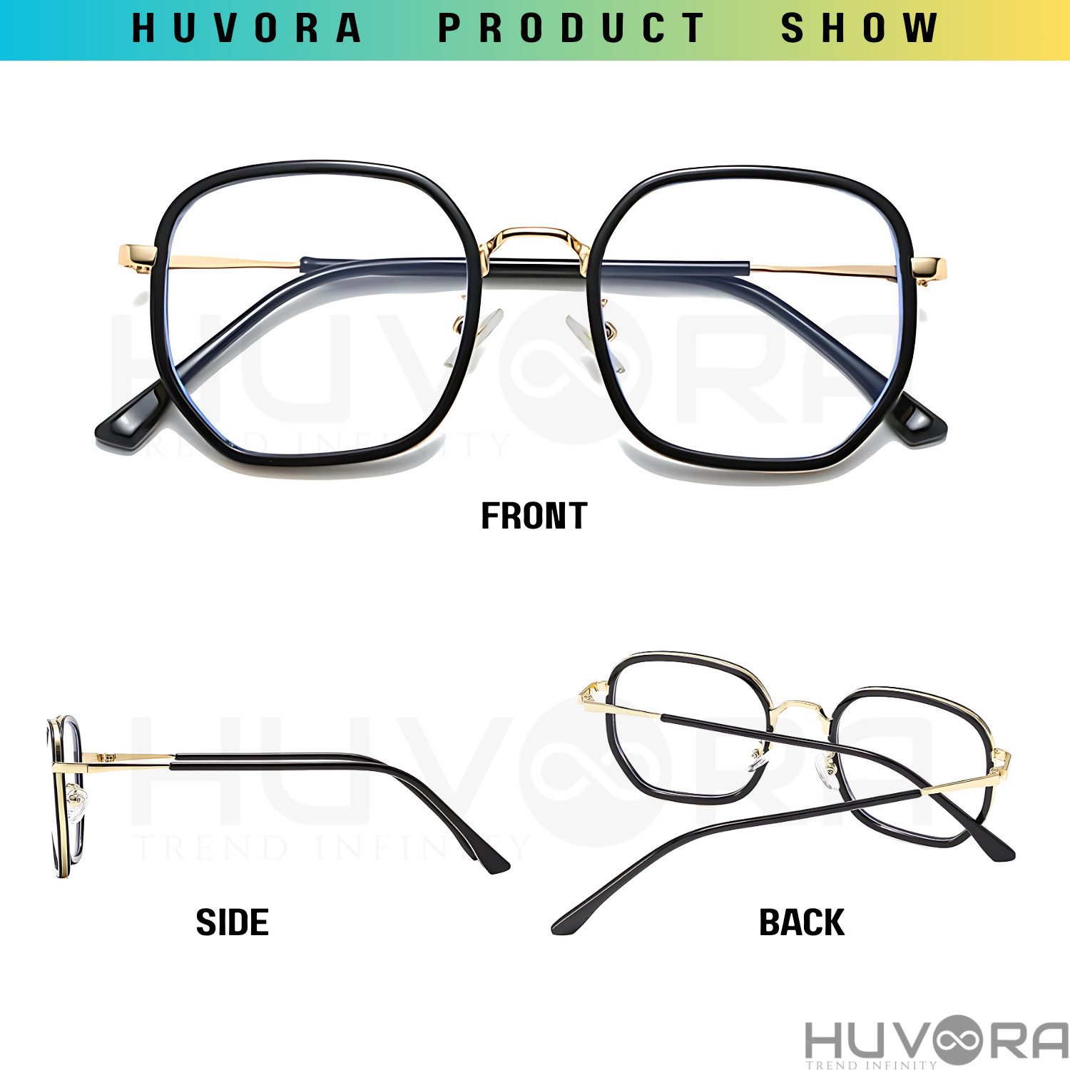 Image of HUVORA Full Rim Square Frame