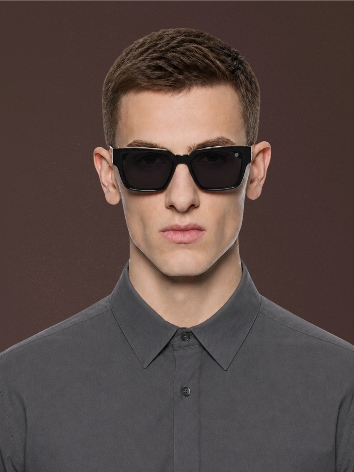 Image of MOONX Polarized, UV Protection Wayfarer Sunglasses (Free Size) (For Men & Women, Black)