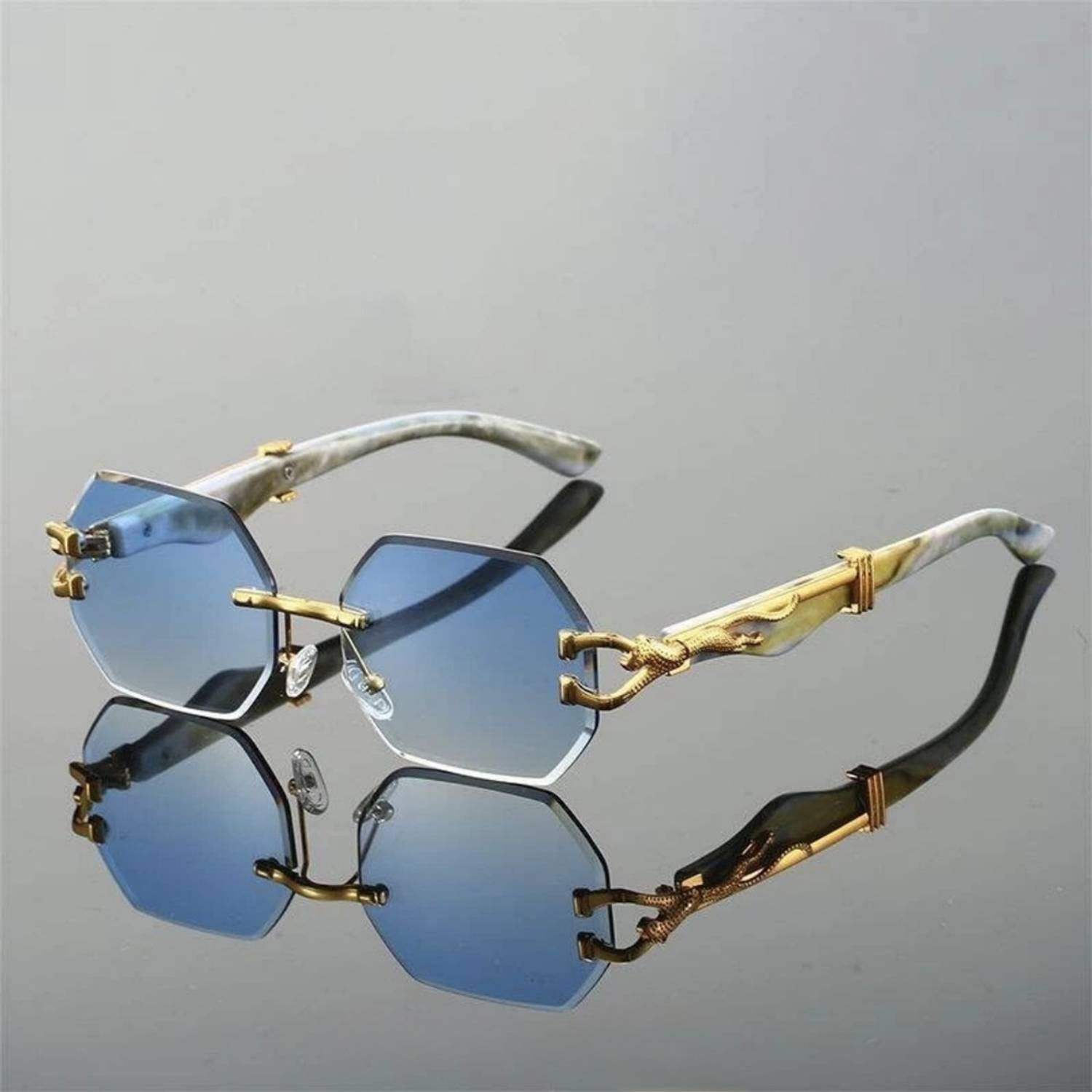 ALFATOORE Octagonal Sunglasses - Image 1