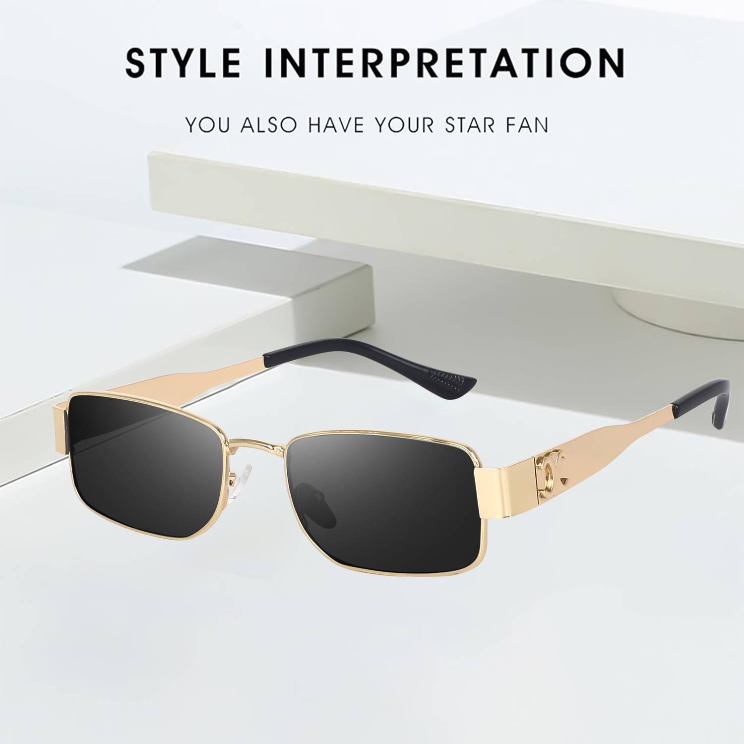 Zeemork Rectangular Sunglasses - Image 2