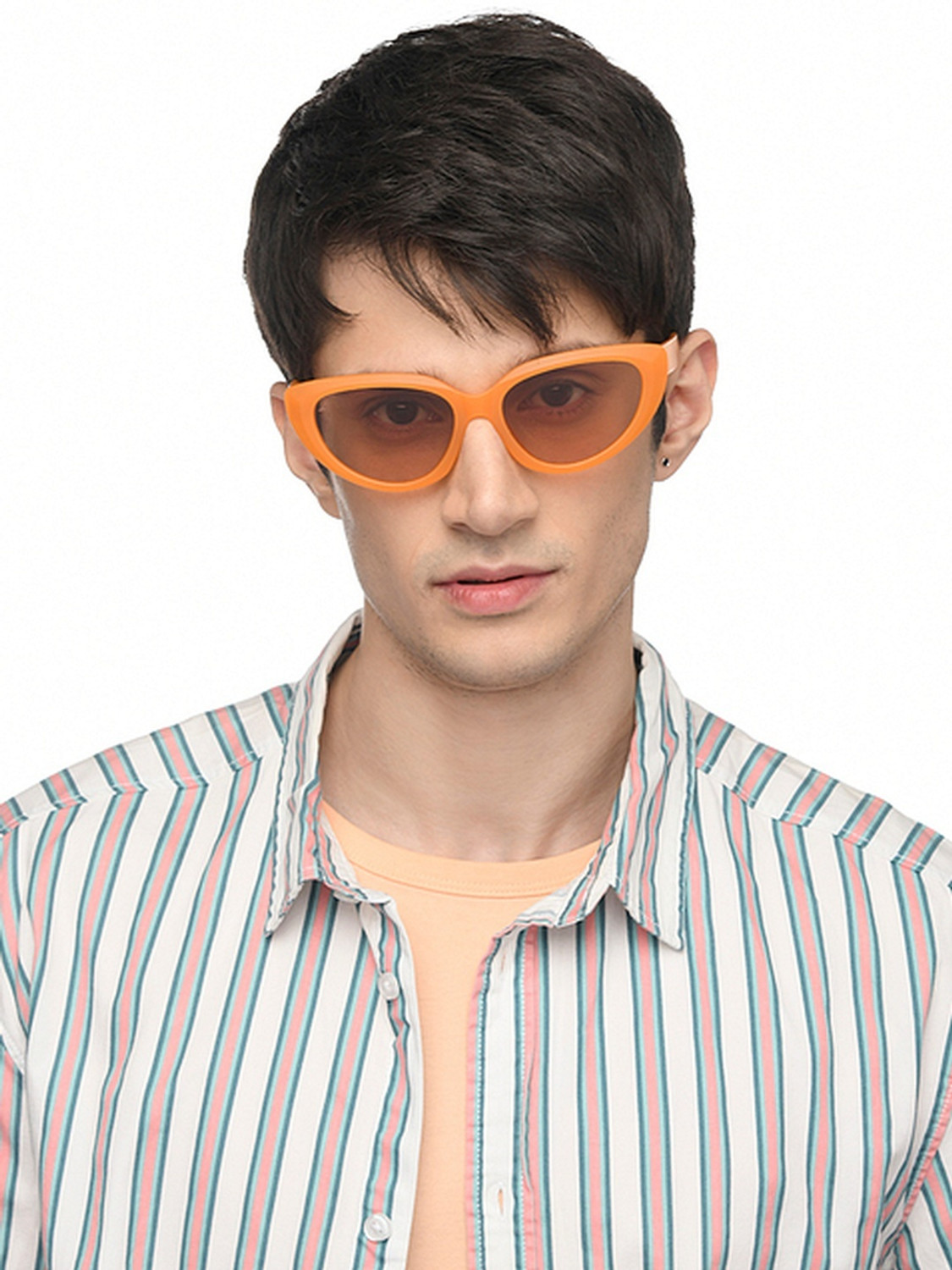 Image of VINCENT CHASE by Lenskart Gradient, Polarized Cat-eye Sunglasses (53) (For Women, Grey)