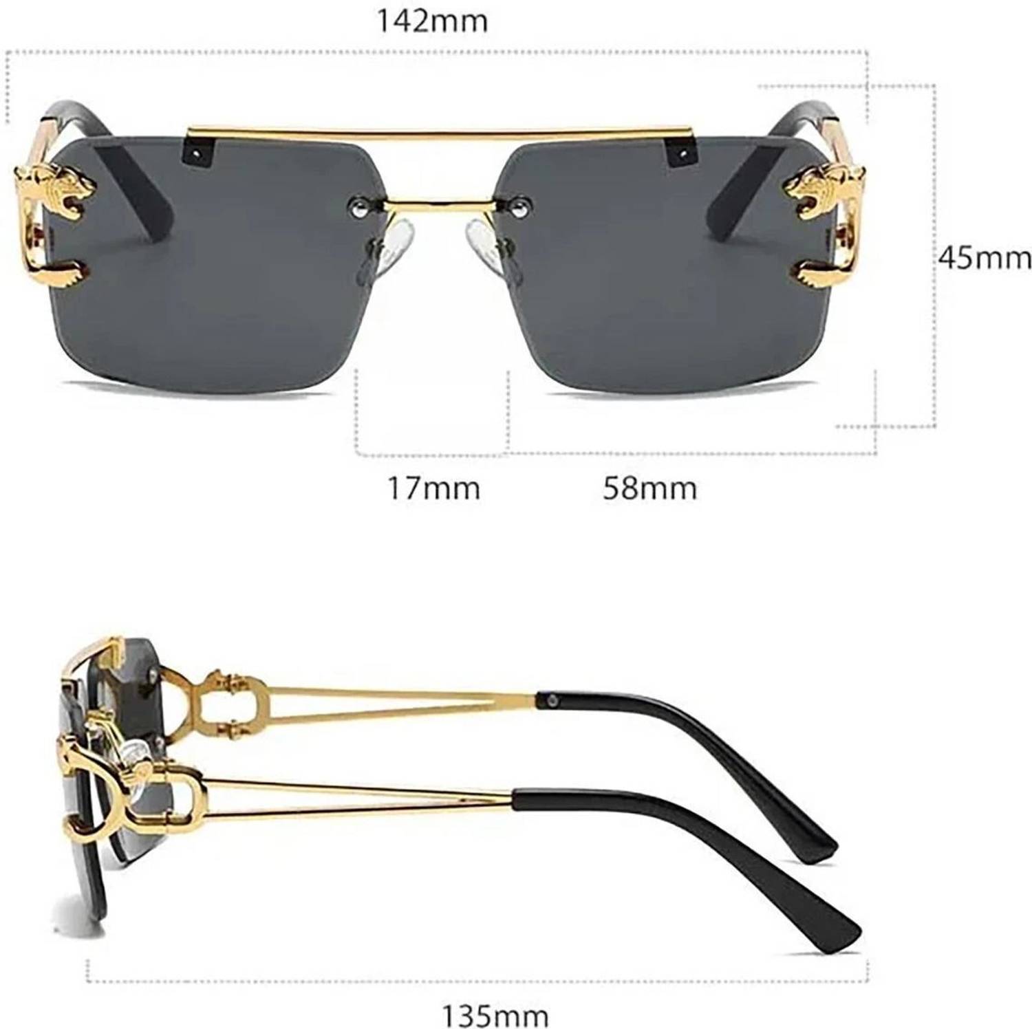 ROADWAY Rectangular Sunglasses - Image 3
