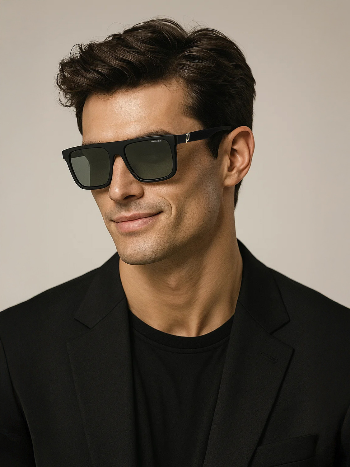 Image of Police Retro Square Sunglasses