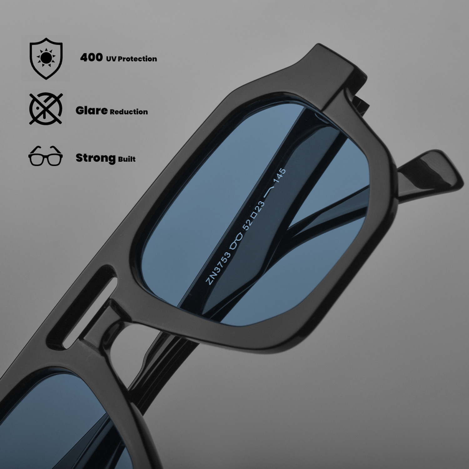 Image of SAM AND MARSHALL Retro Square Sunglasses