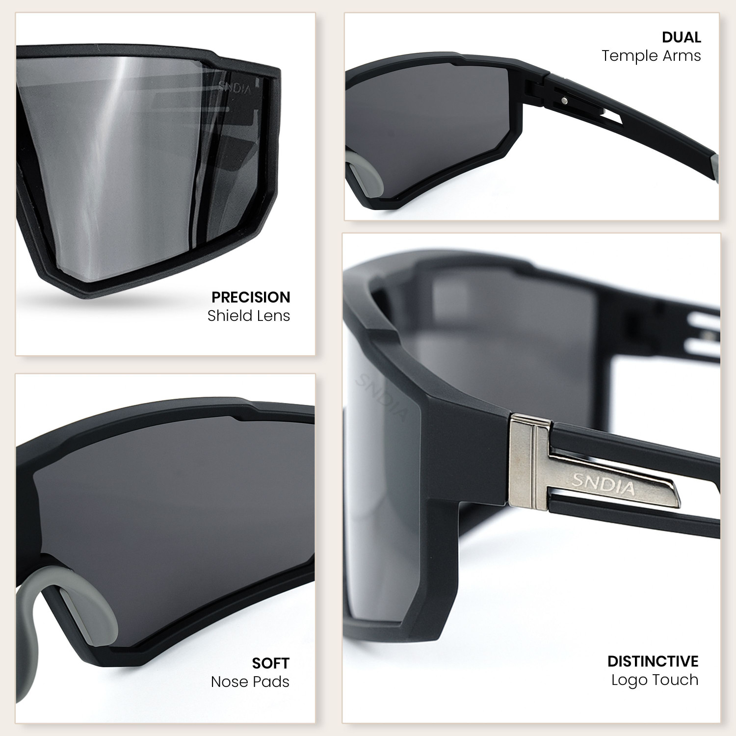 Image of SNDIA Retro Square Sunglasses