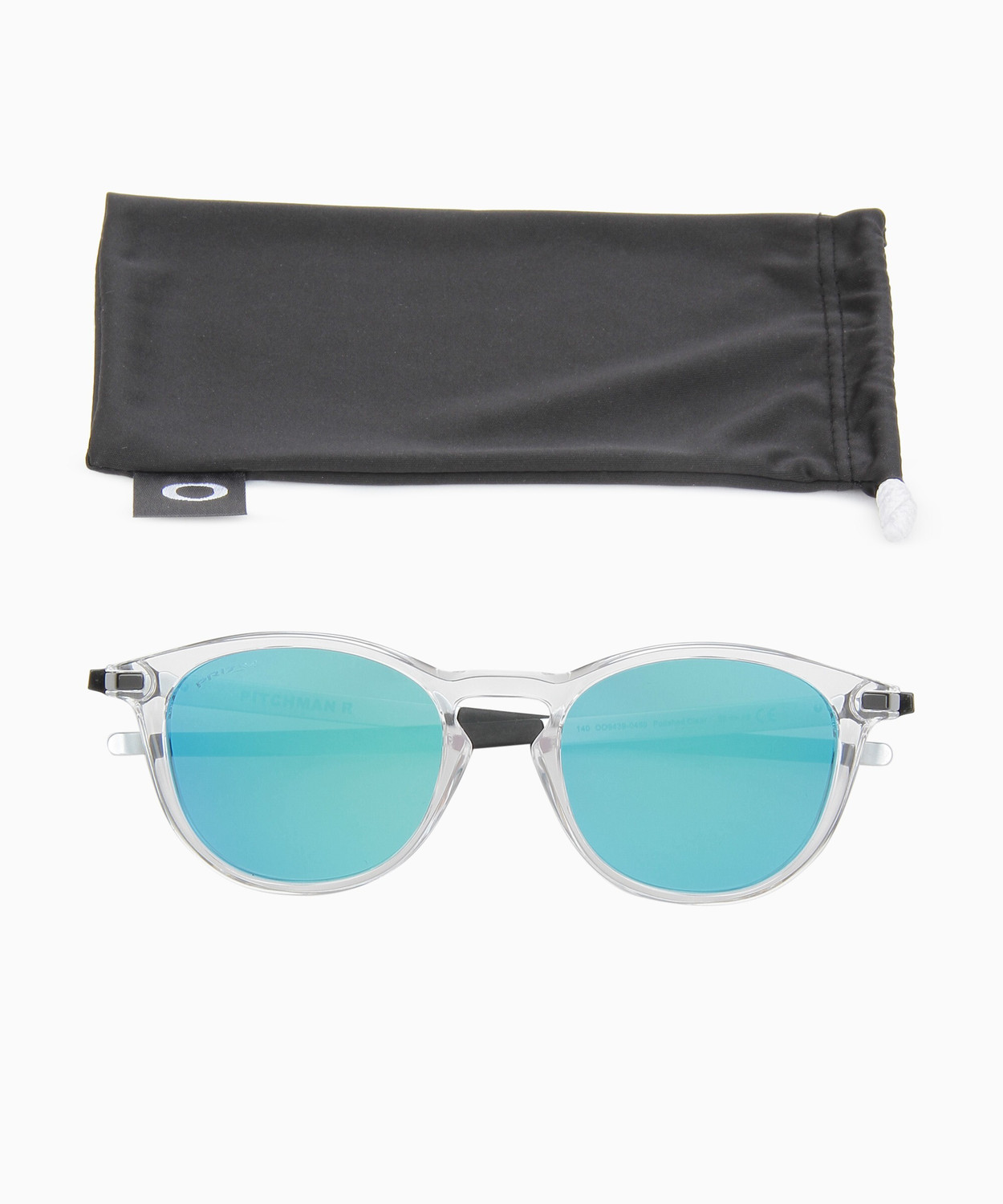 Image of OAKLEY Pitchman R Round Sunglass (For Women, Blue)