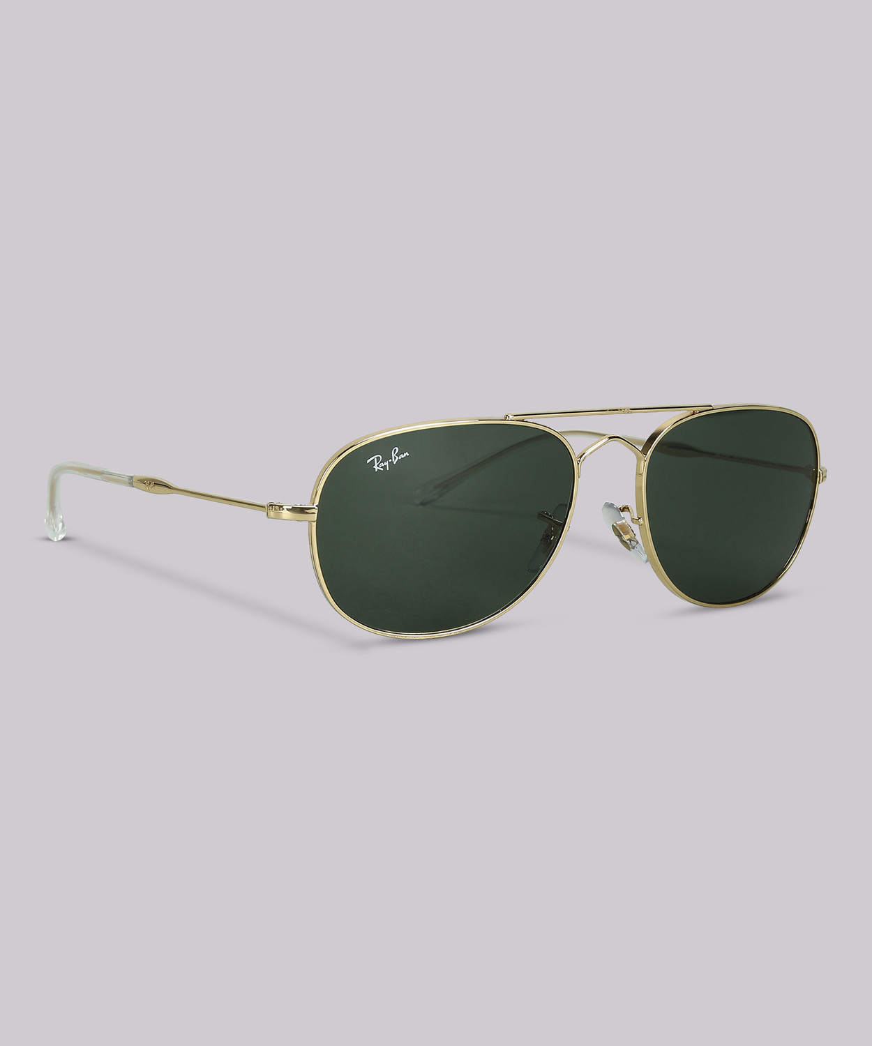 Image of Ray-Ban UV Protection Aviator Sunglasses (57) (For Men & Women, Green)