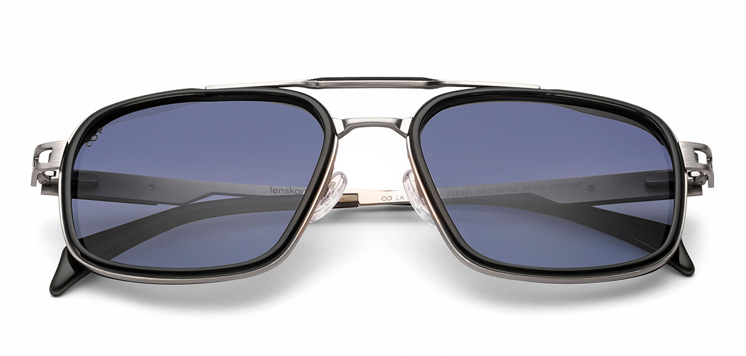 Image of Lenskart STUDIO Rectangular Sunglasses