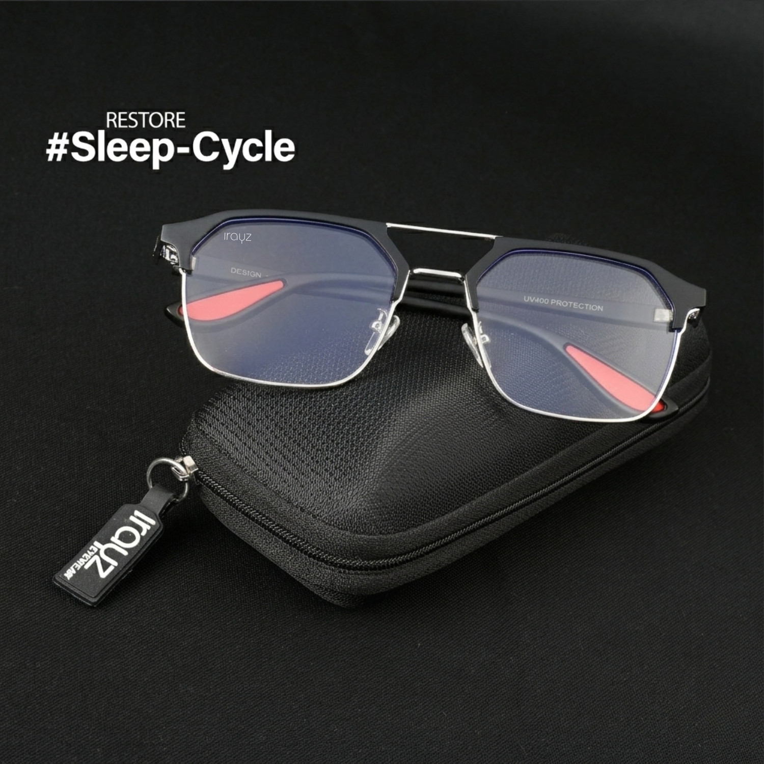 Image of Irayz Retro Square Sunglasses