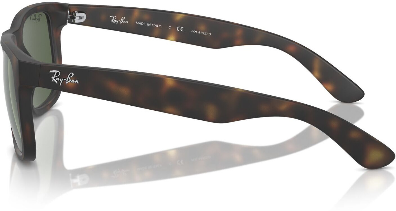 Image of Ray-Ban Polarized Retro Square Sunglasses (55) (For Men, Green)