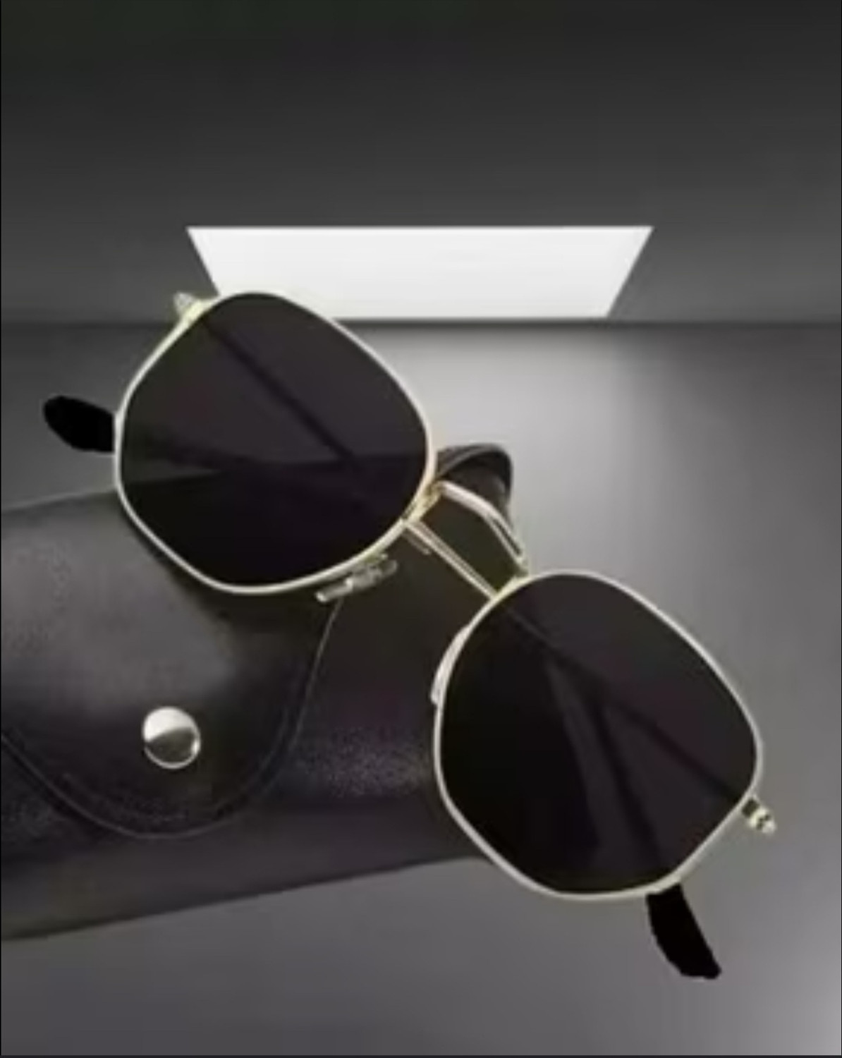 Image of EBRA Sunglass Retro Square, Oval, Wayfarer, Rectangular, Wrap-around, Spectacle Sunglasses