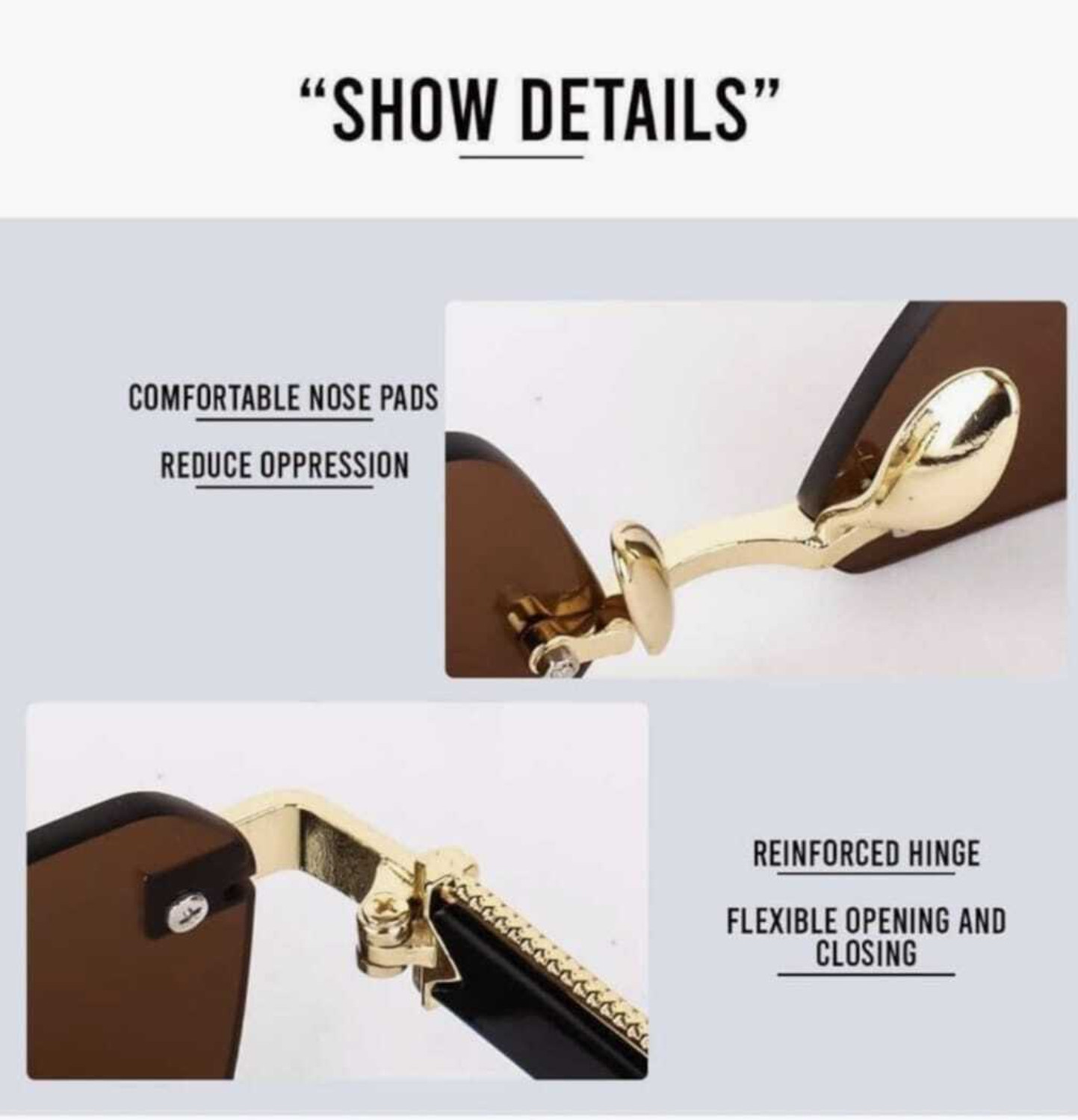 Image of Shade House Rectangular Sunglasses