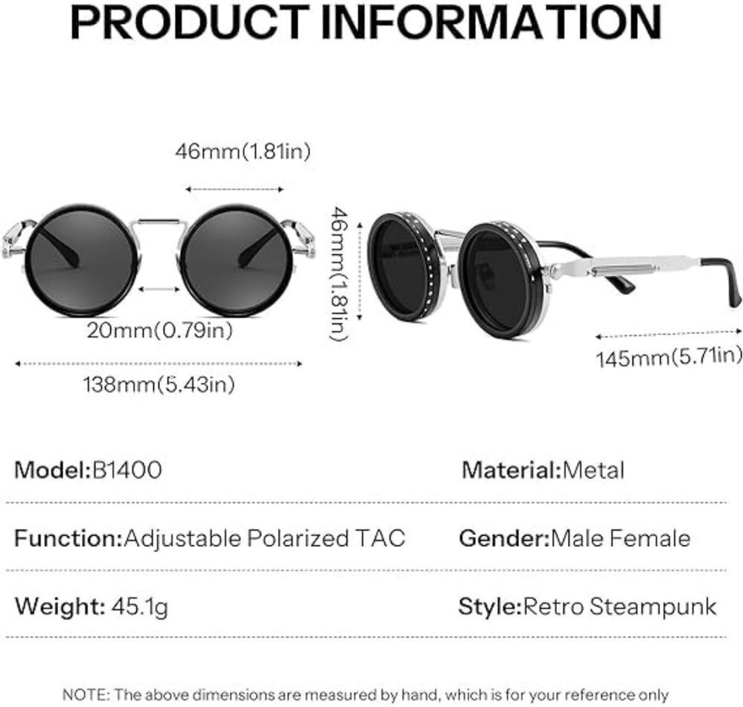 Image of LIZA ANGEL Round Sunglasses