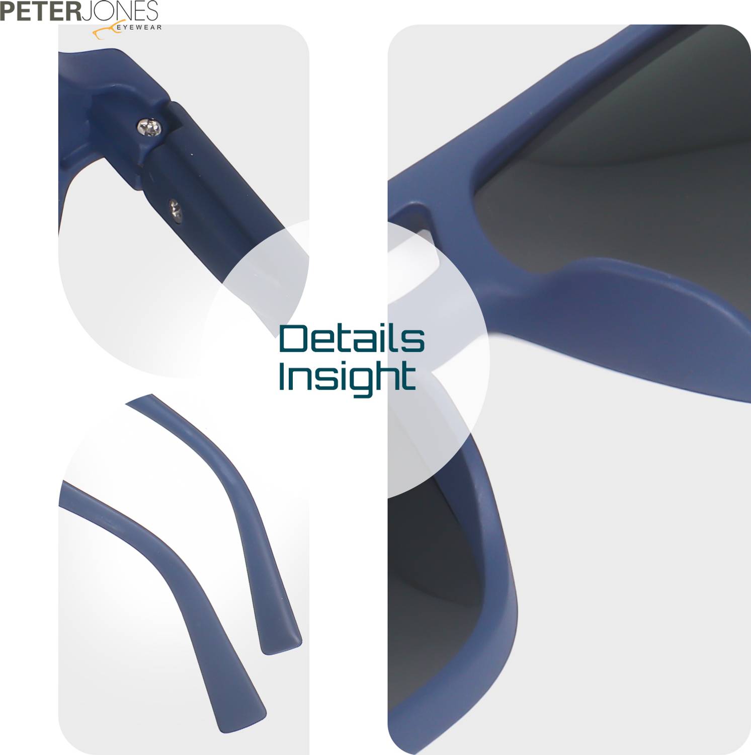 PETER JONES Retro Square Sunglasses - Image 4