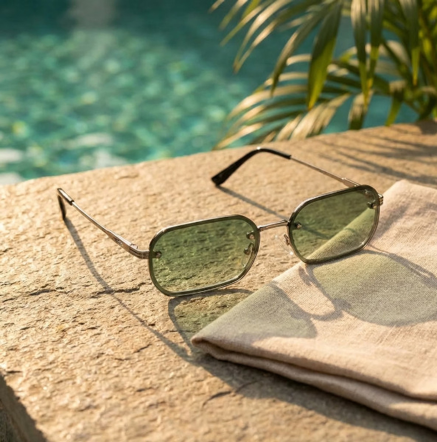 Image of LYVI Rectangular Sunglasses