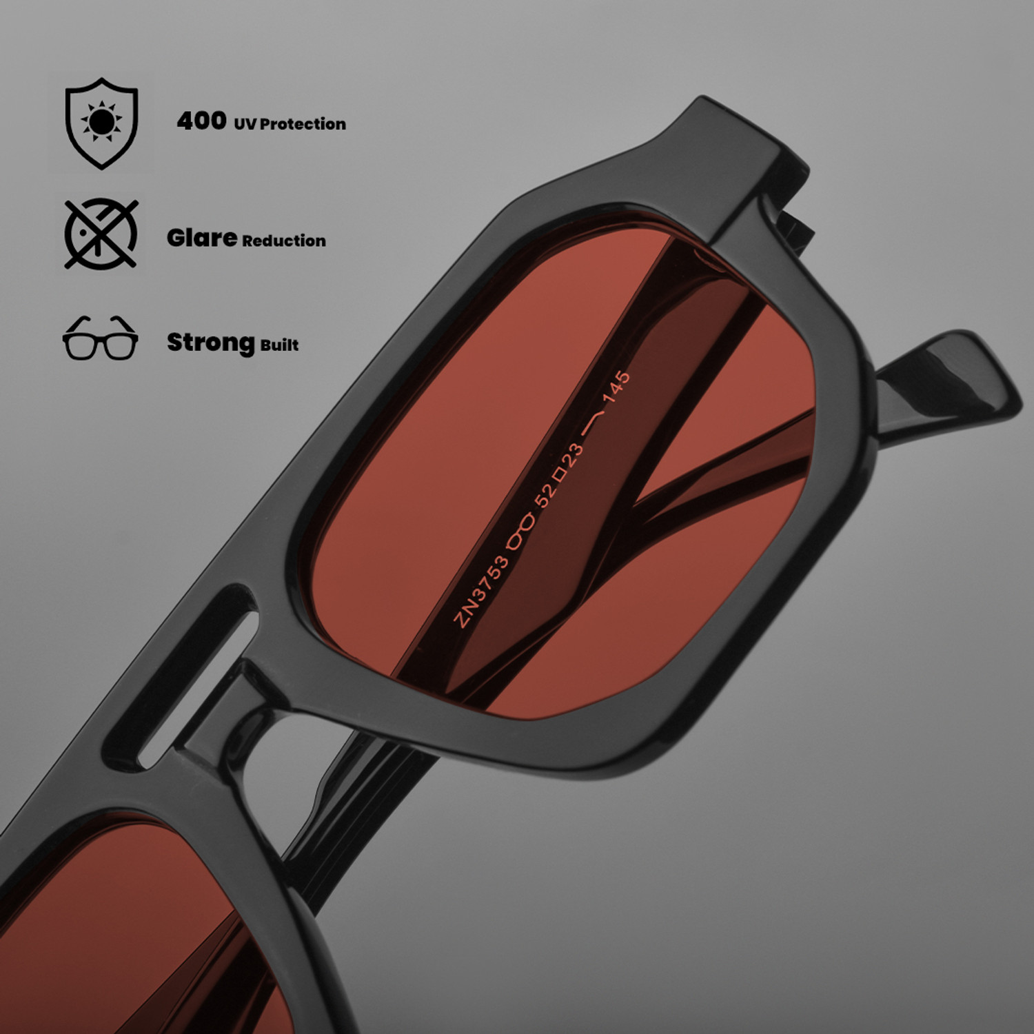 Image of SAM AND MARSHALL Retro Square Sunglasses