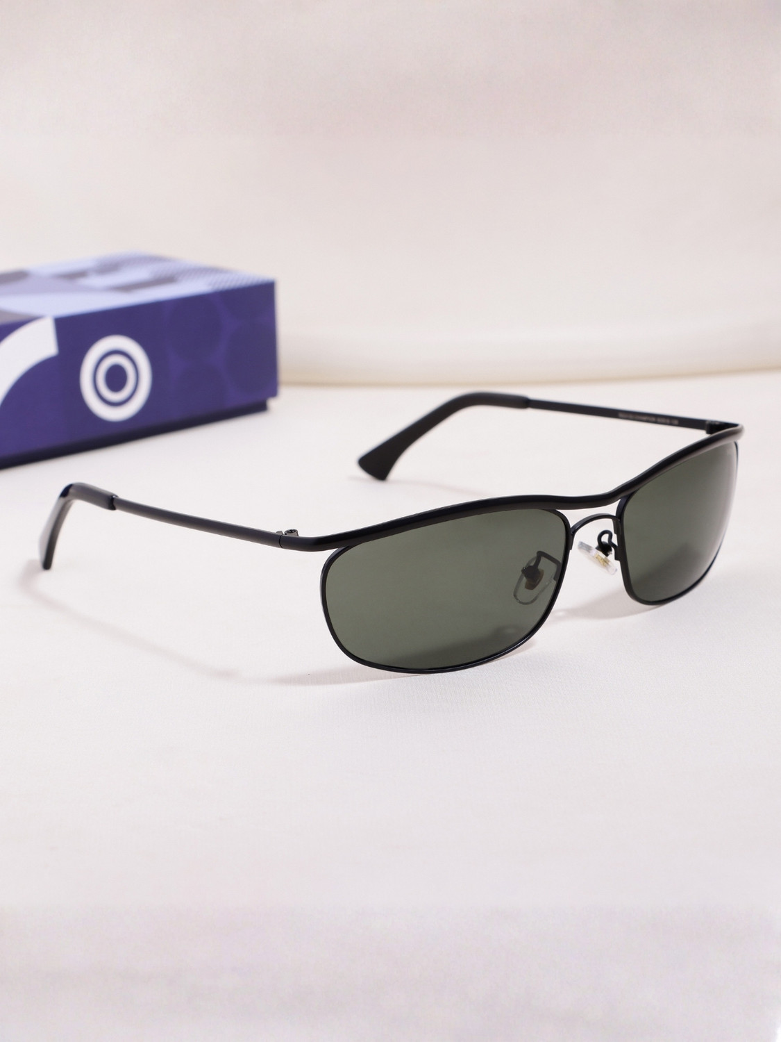 Image of SUNGLASSIC Polarized, UV Protection Rectangular Sunglasses (62) (For Men & Women, Green)