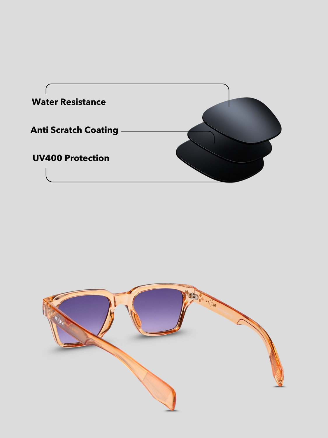 Image of MOONX Wayfarer Sunglasses