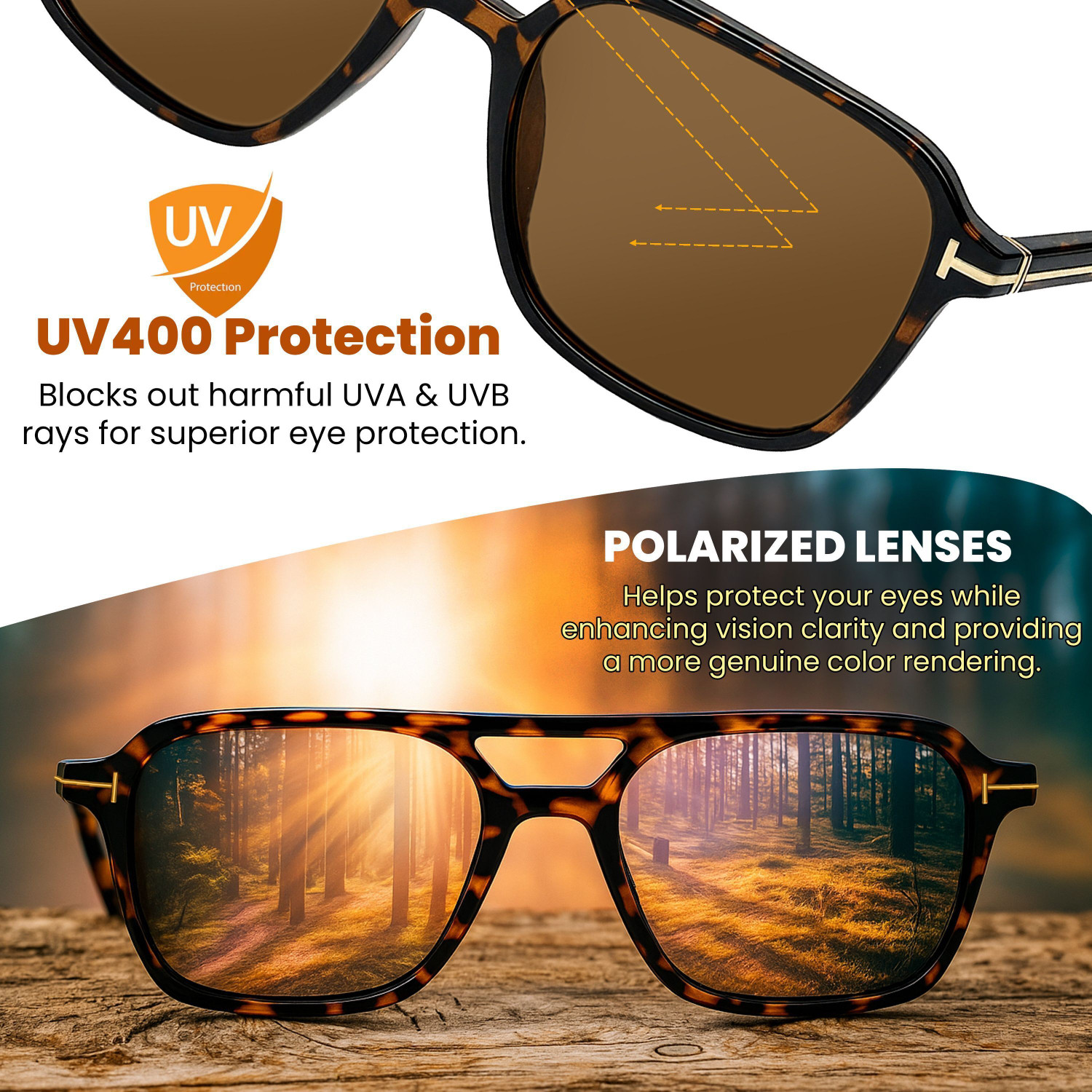 Image of SNDIA Retro Square Sunglasses