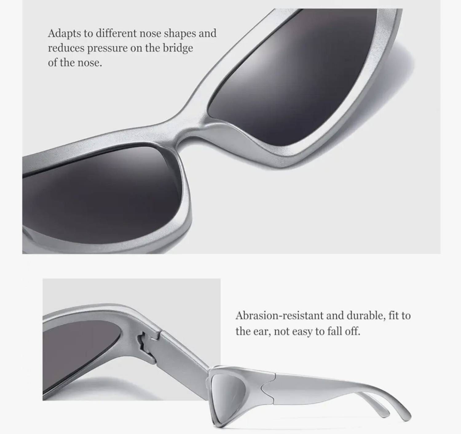 HONUFU EYEWEAR शील्ड, रैप-अराउंड, ओवरसाइज़, स्पोर्ट्स सनग्लास - Image 2