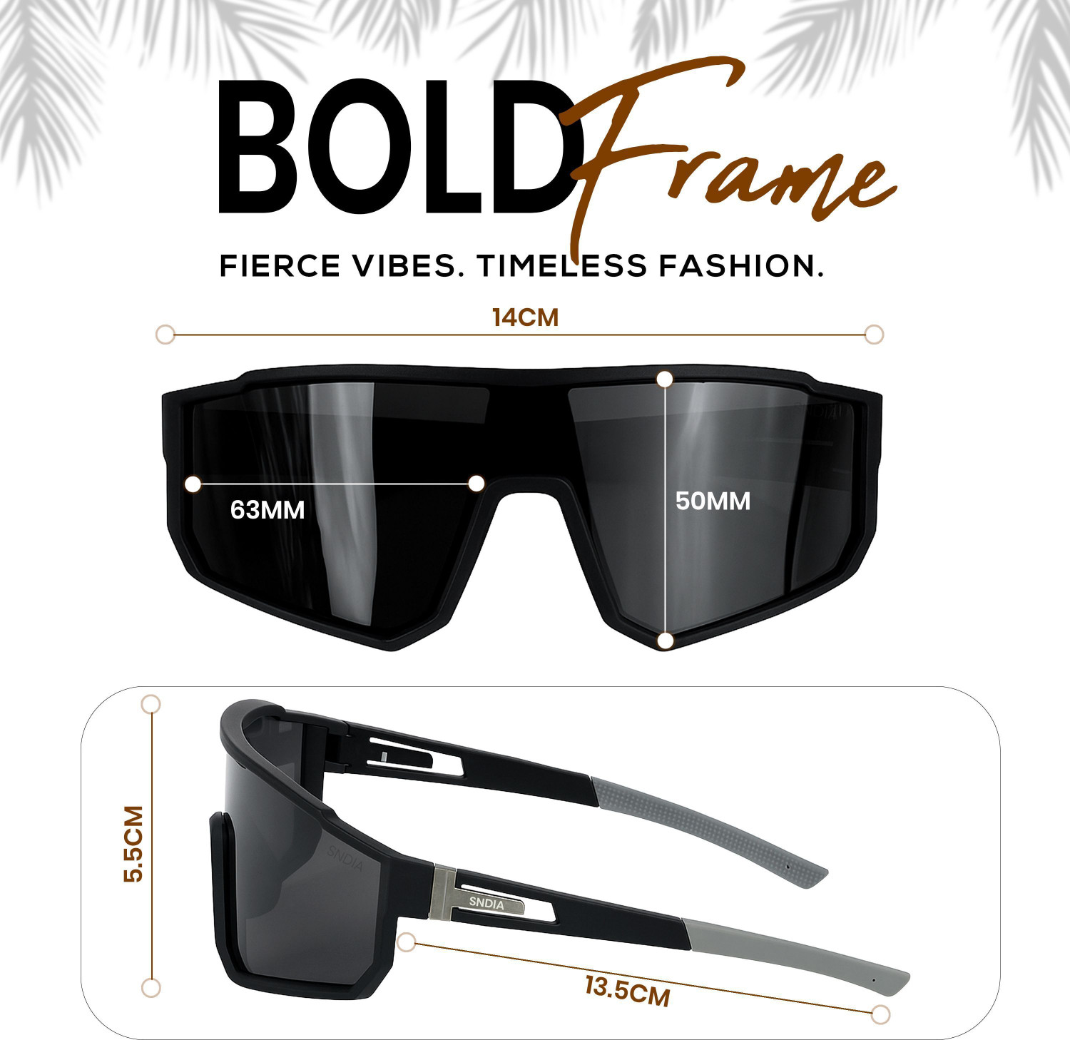Image of SNDIA Retro Square Sunglasses