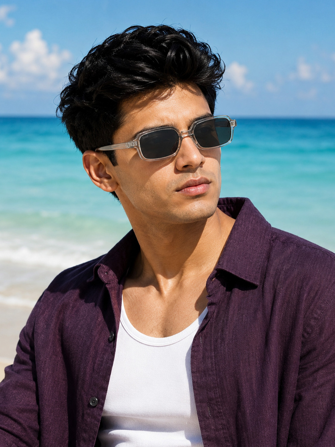 Image of Stood Rectangular Sunglasses