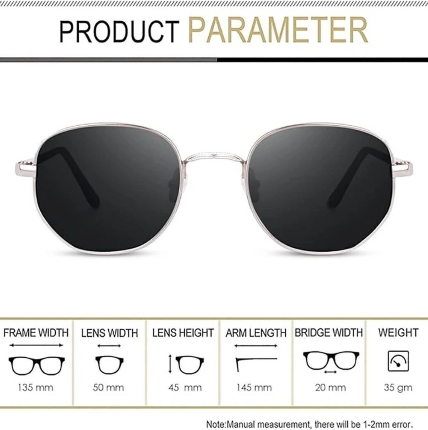 krishnafashion Retro Square Sunglasses - Image 4