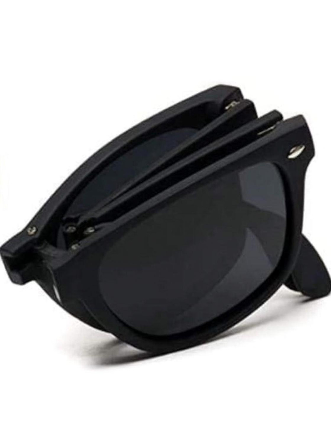 Image of OPTICASE UV Protection, Riding Glasses, Others Wayfarer Sunglasses (Free Size) (For Men & Women, Black)