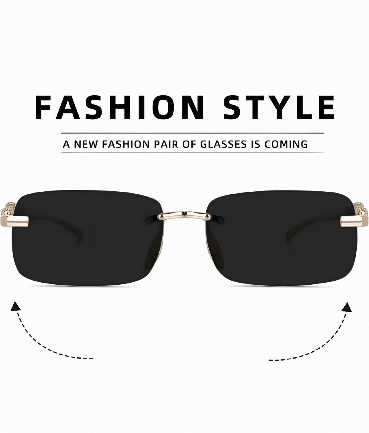 Image of zendro Rectangular Sunglasses
