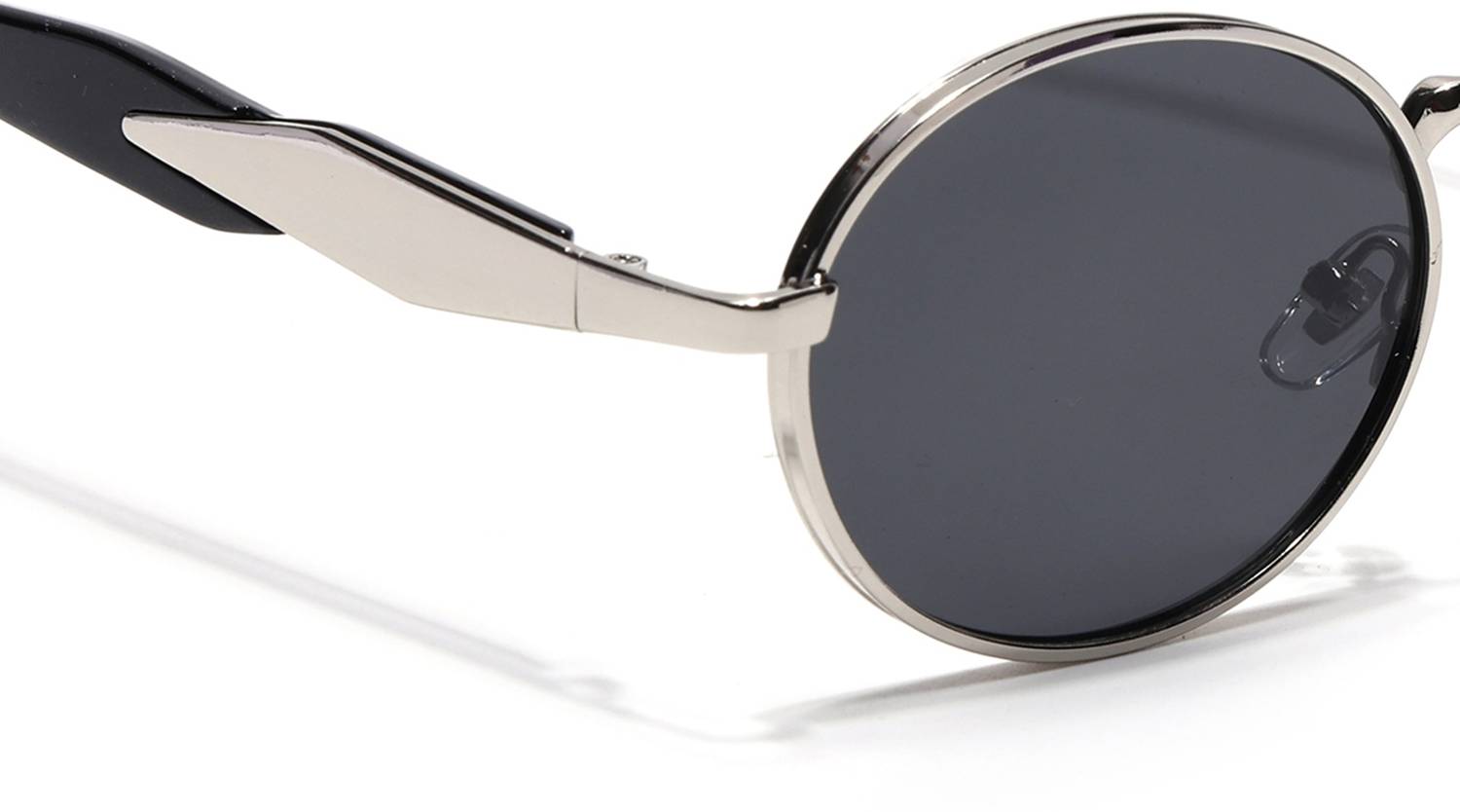 VOYAGE Oval Sunglasses Black - Image 3