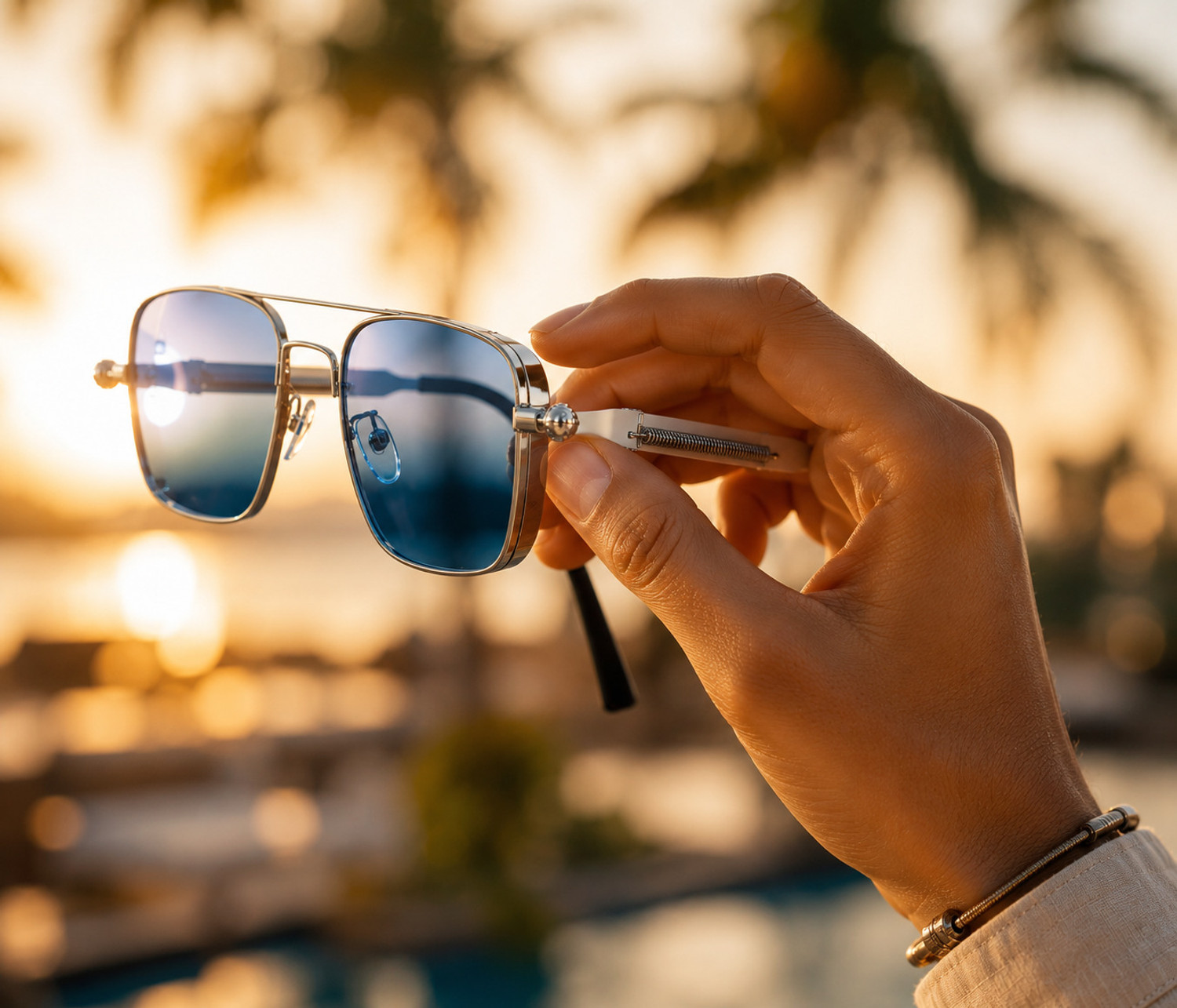 Image of YOUTH CLUB Retro Square, Wrap-around Sunglasses