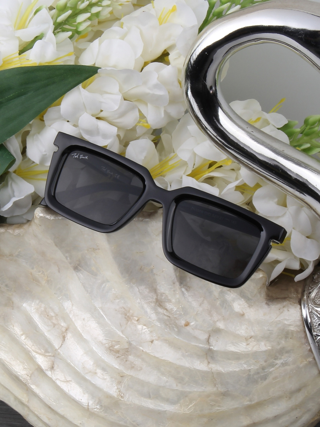 Image of Ted Smith Rectangular Sunglasses