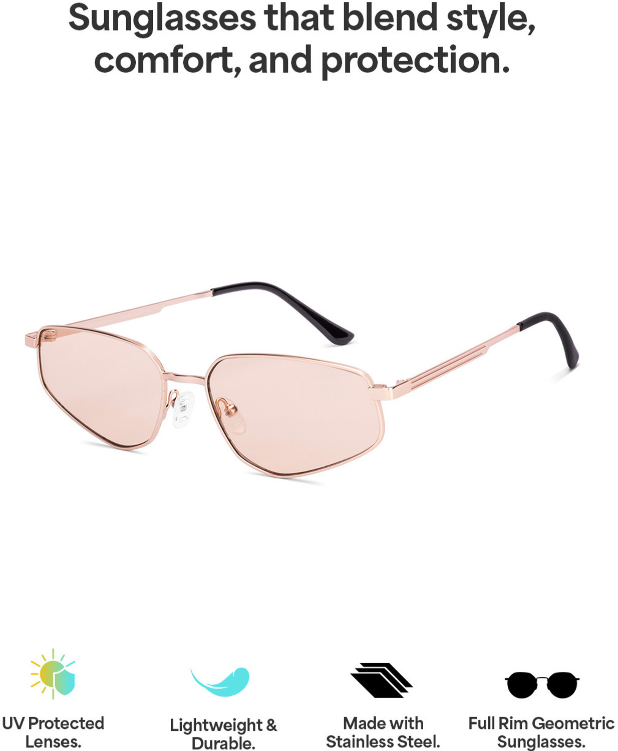 Image of VINCENT CHASE Retro Square Sunglasses