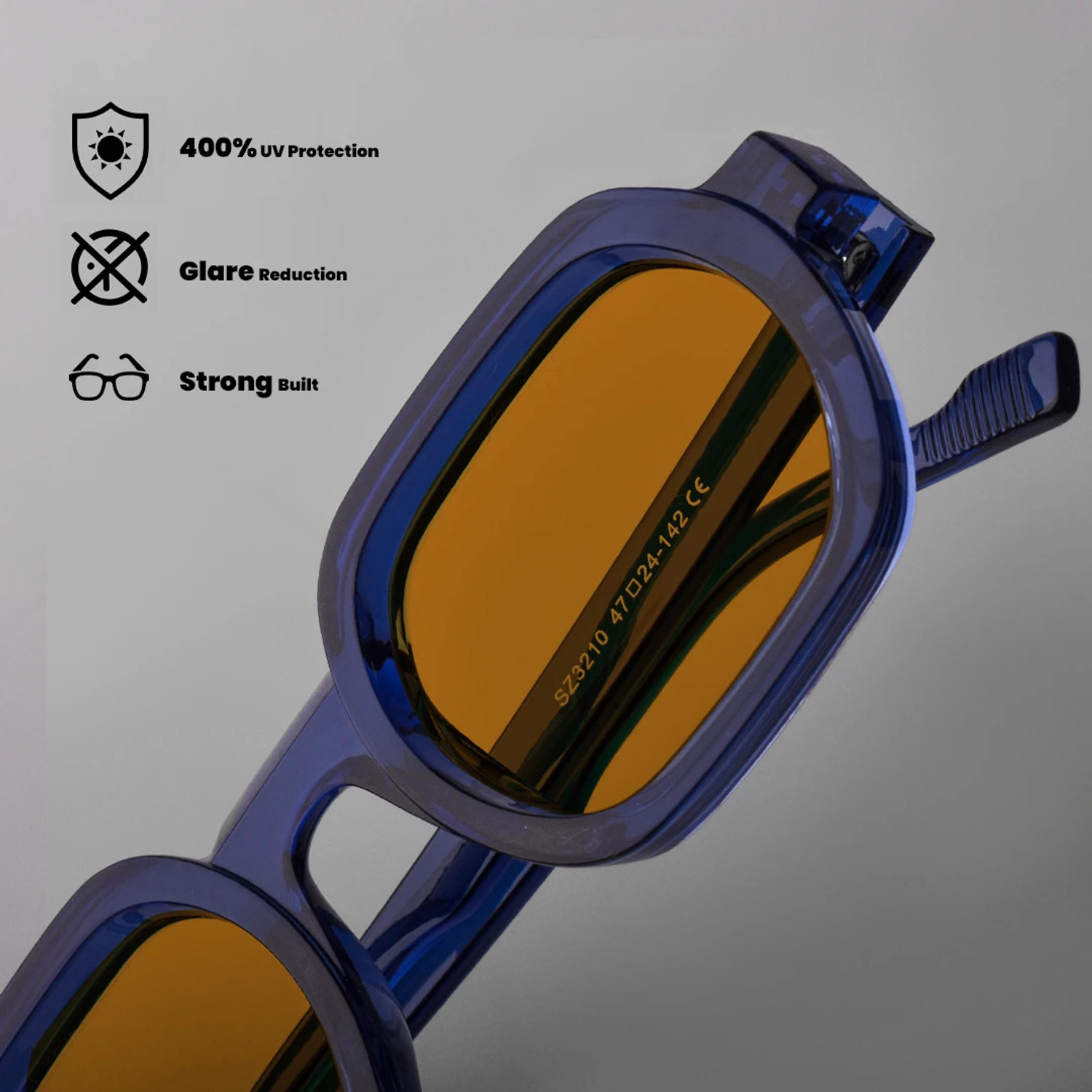 Image of SAM AND MARSHALL Retro Square Sunglasses