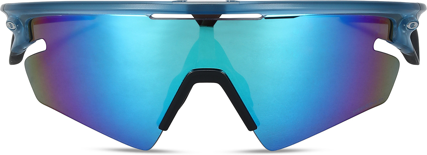 Image of OAKLEY Rectangular Sunglass (For Men & Women, Blue)