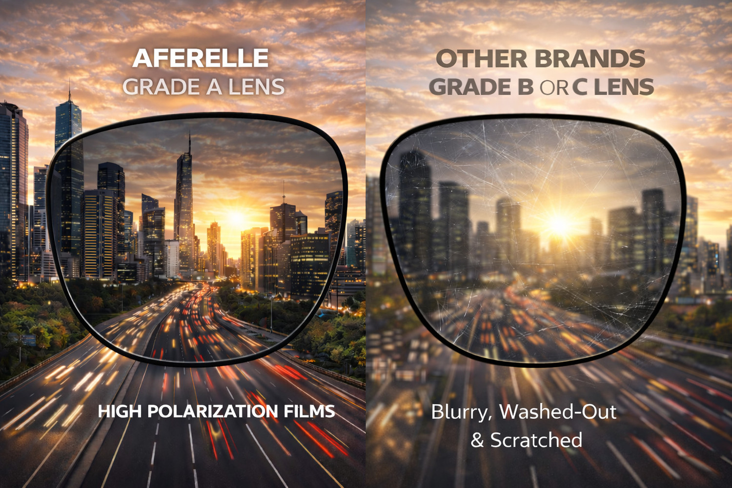 Image of aferelle Retro Square Sunglasses