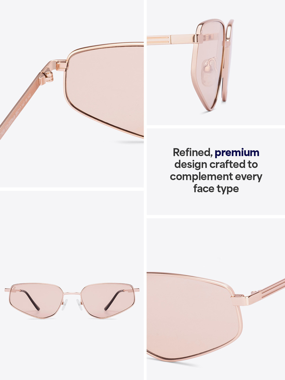 Image of VINCENT CHASE Retro Square Sunglasses