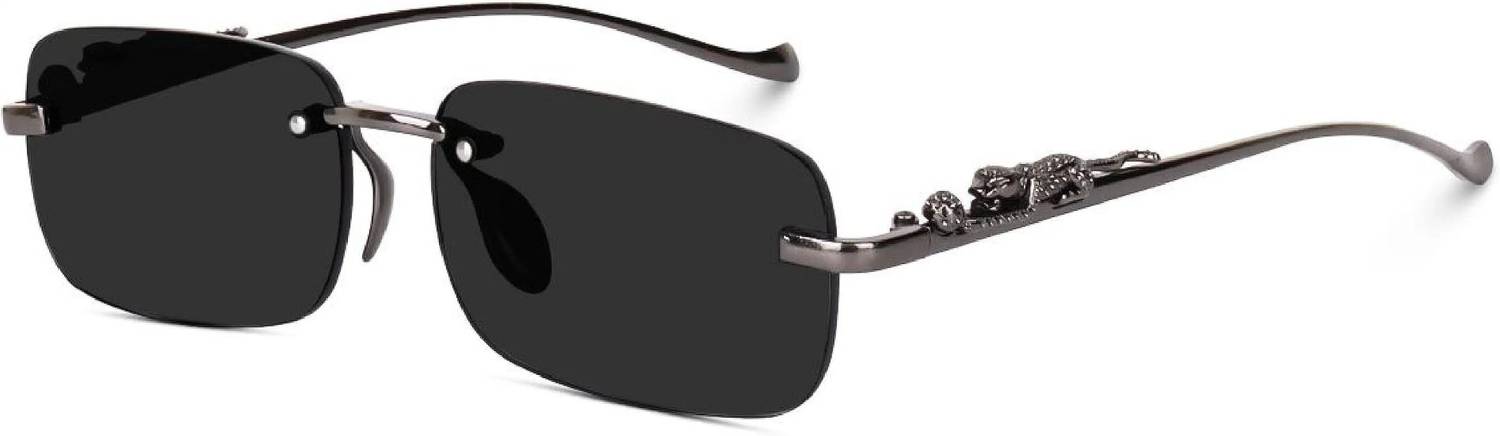 V Unique Rectangular Sunglasses - Image 3