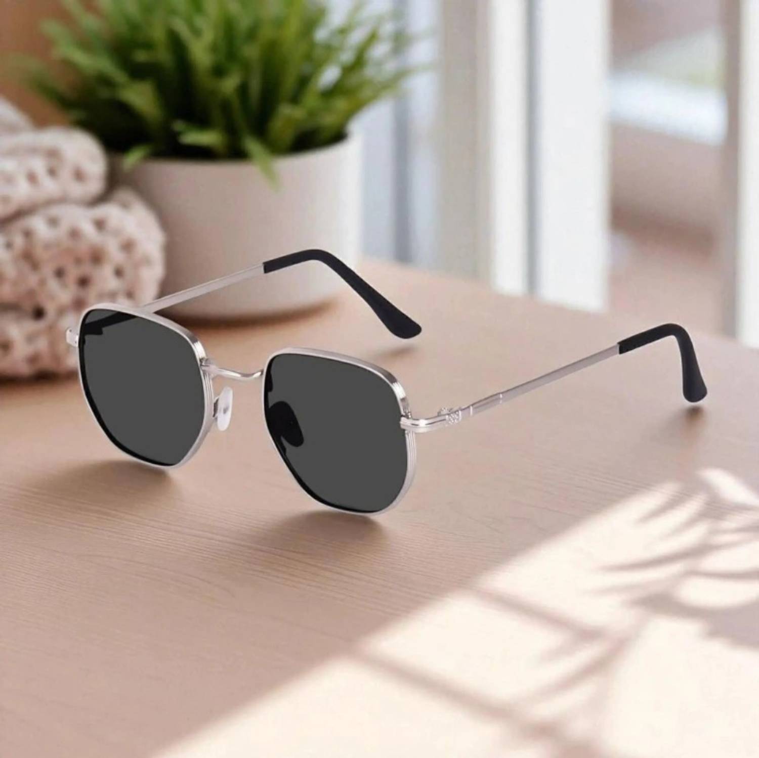 krishnafashion Retro Square Sunglasses - Image 1