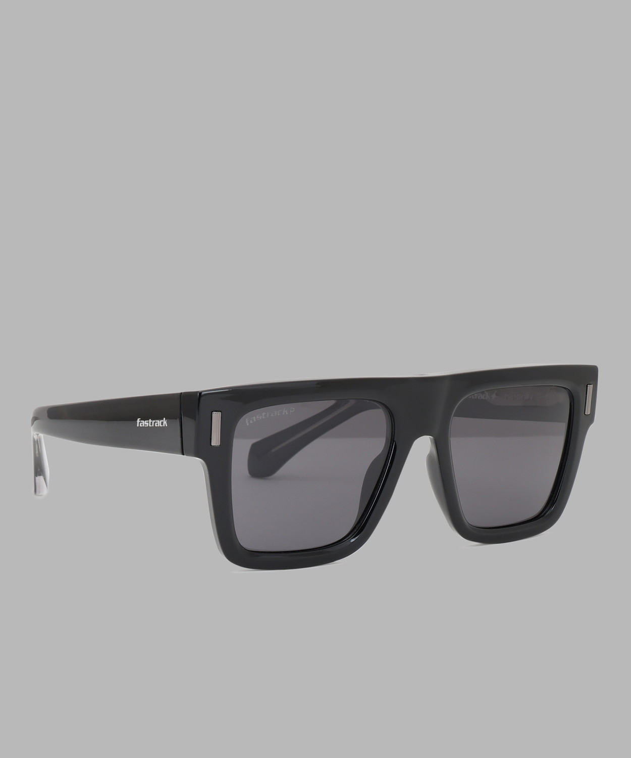 Image of Fastrack Polarized Over-sized Sunglasses (48) (For Men & Women, Grey)