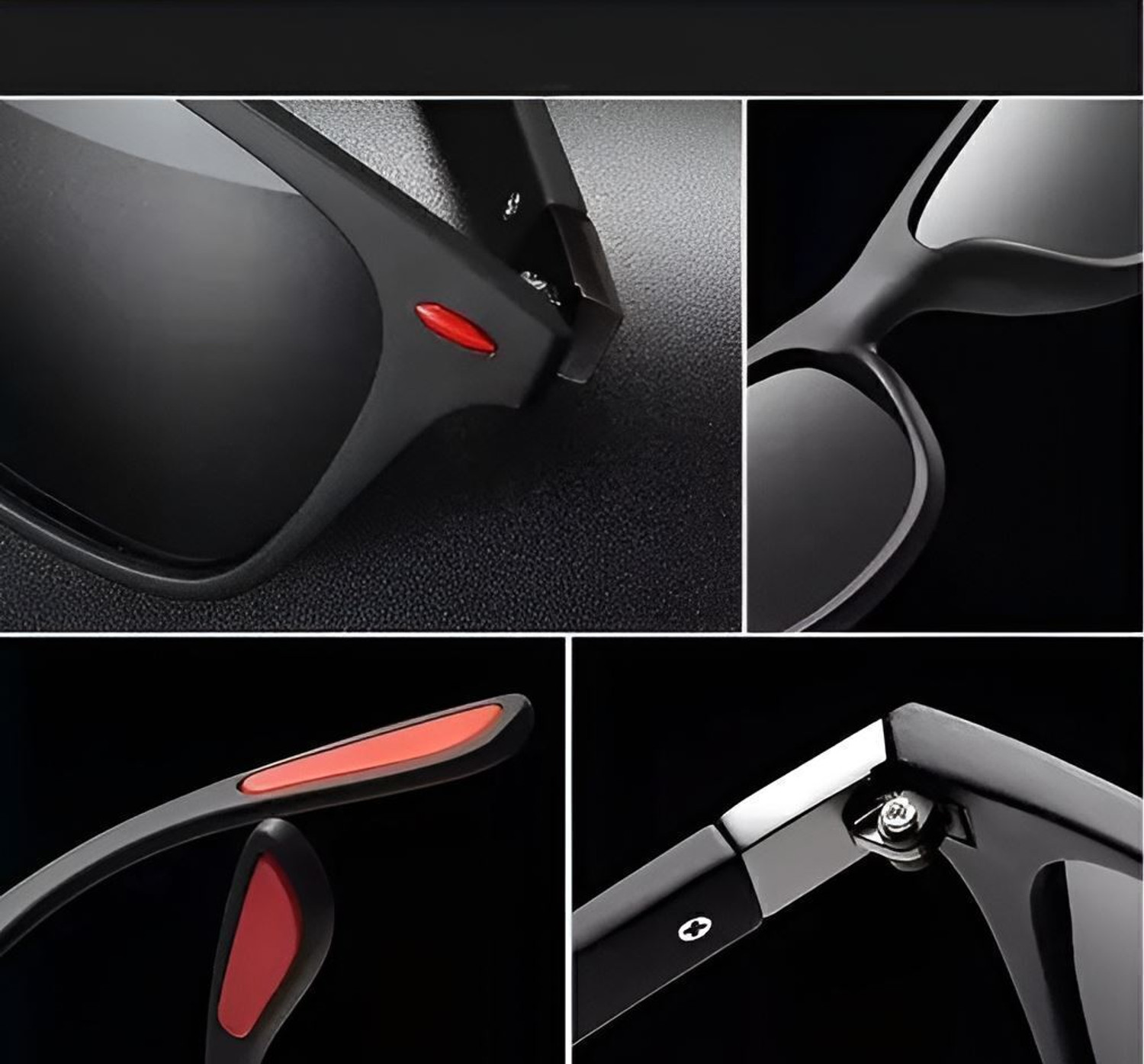 Image of Lynx Polarized, UV Protection Wayfarer Sunglasses (54) (For Men & Women, Black)